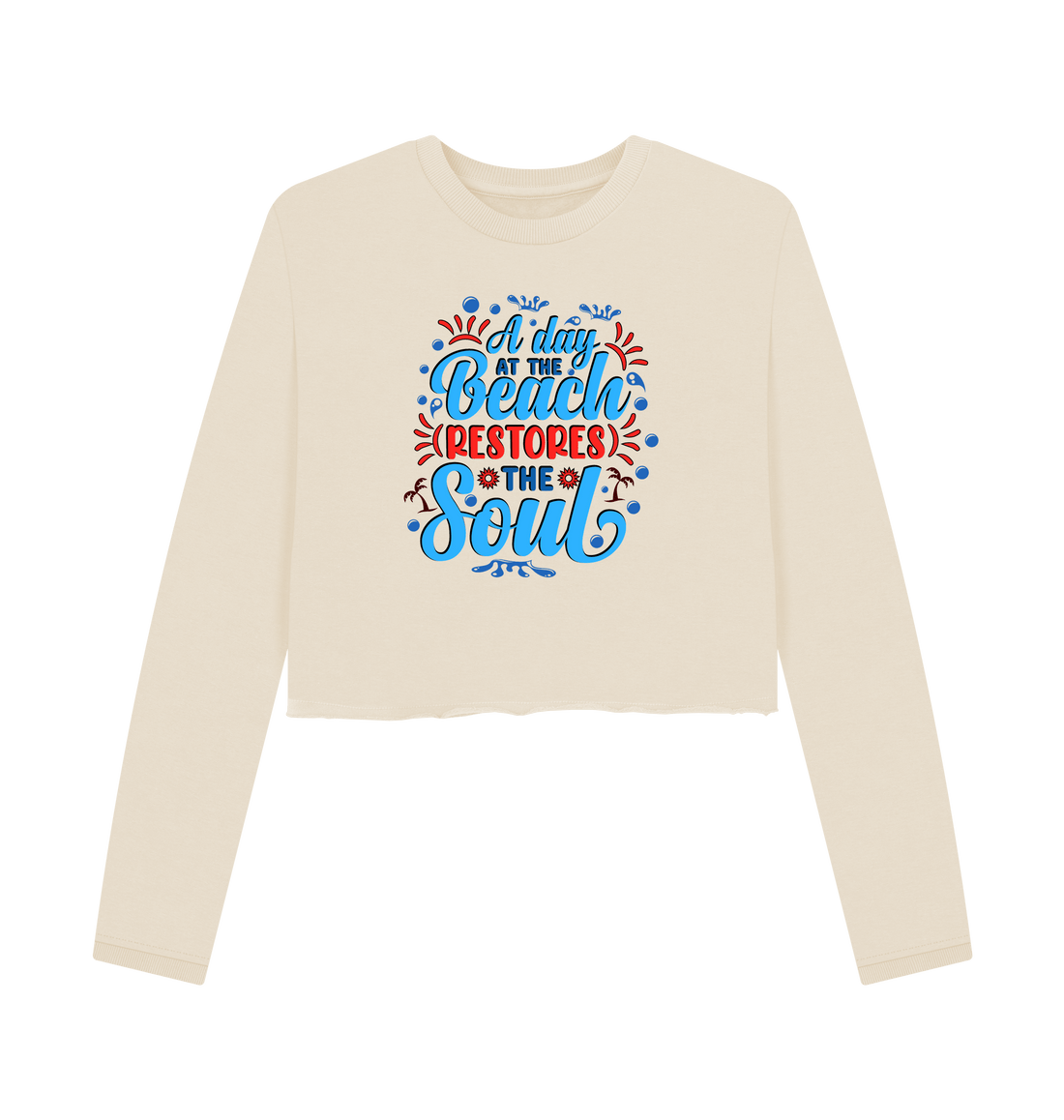 Oat Printed Boxy Jumpers Front