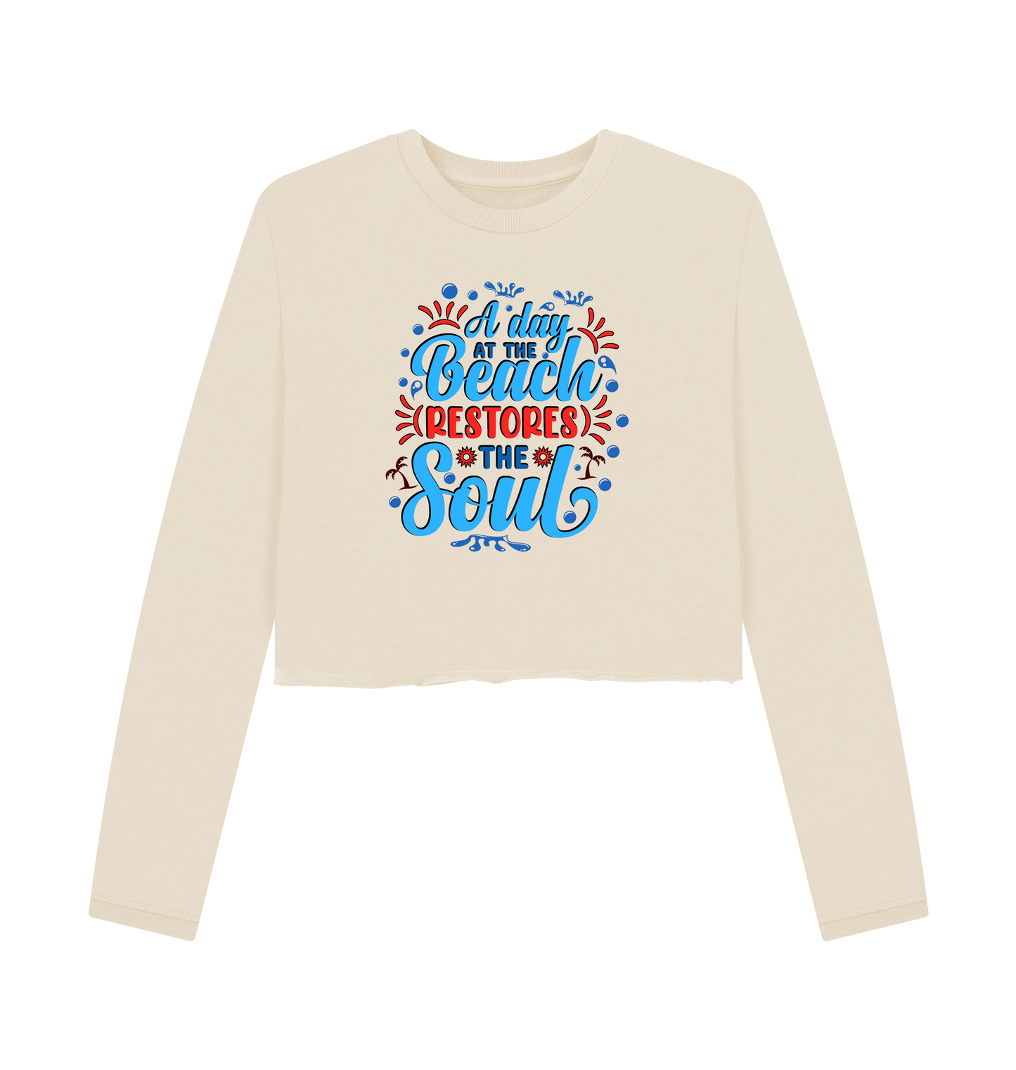 Oat Printed Boxy Jumpers Front