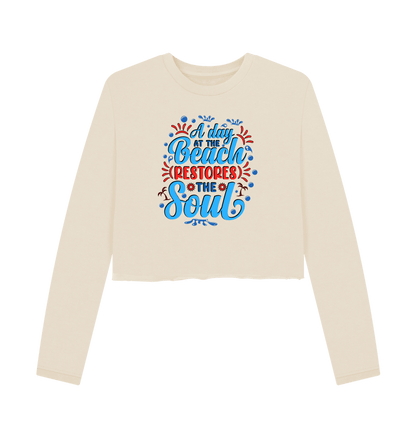 Oat Printed Boxy Jumpers Front