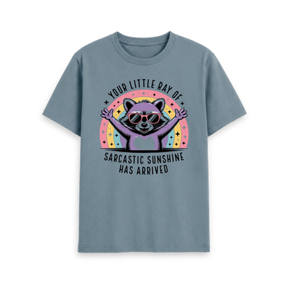 Stone Blue Printed T-shirt Front