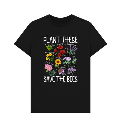 Black Printed T-shirt Front