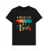 Black Printed T-shirt Front