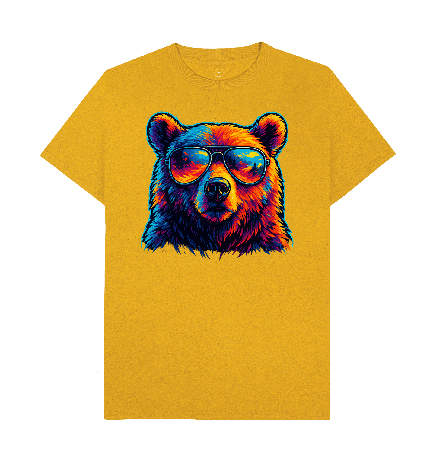 Sunflower Yellow Recycled Printed T-Shirt Front