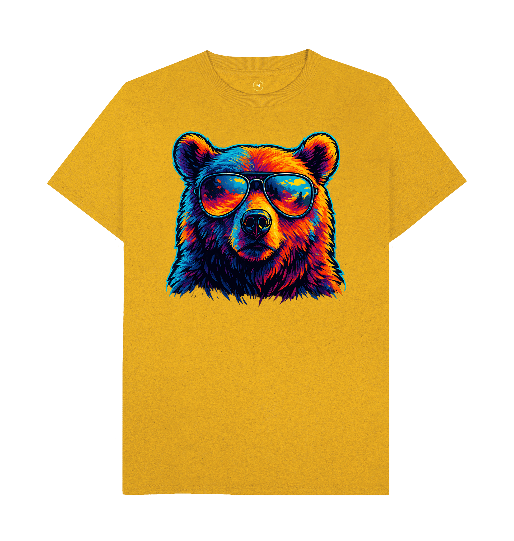 Sunflower Yellow Recycled Printed T-Shirt Front