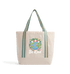 Natural/Sage Green Heat Transfer Bag Front