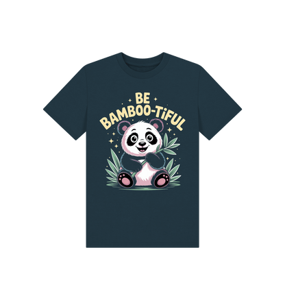 Denim Blue Printed Kids T-Shirt Front