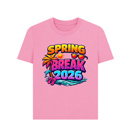 Rose Pink Printed T-shirt Front