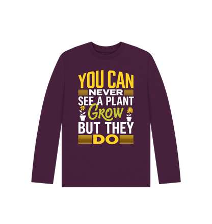 Purple Printed Kids T-Shirt Front