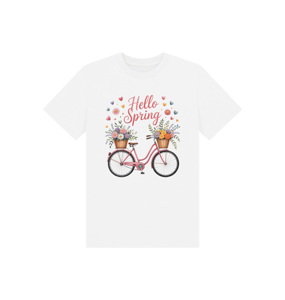White Printed Kids T-Shirt Front