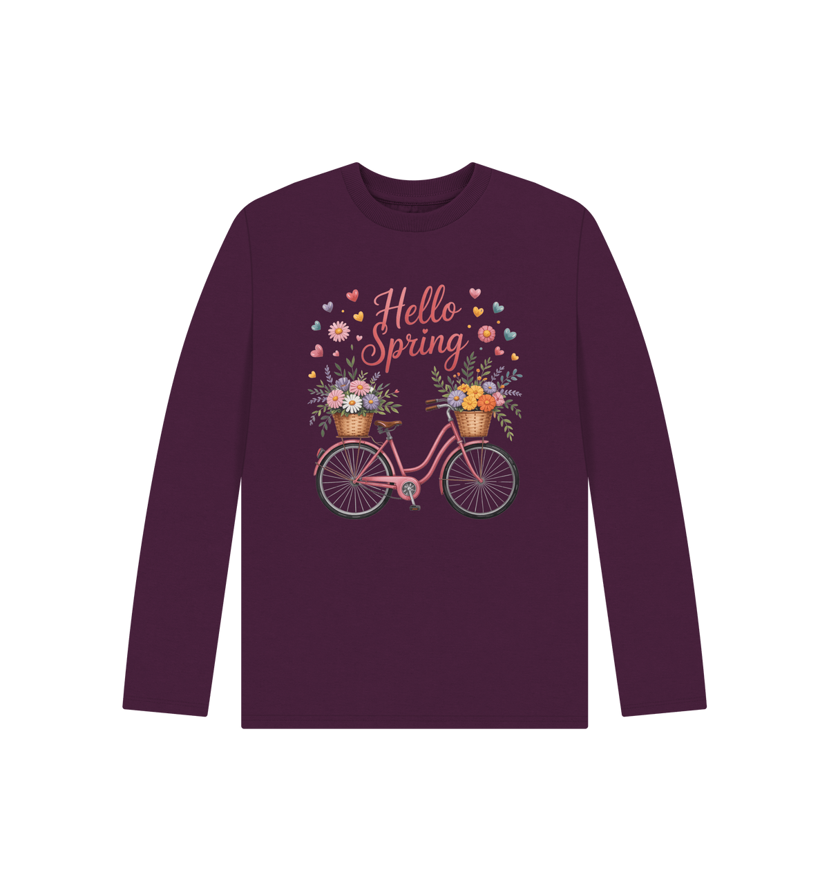 Purple Printed Kids T-Shirt Front
