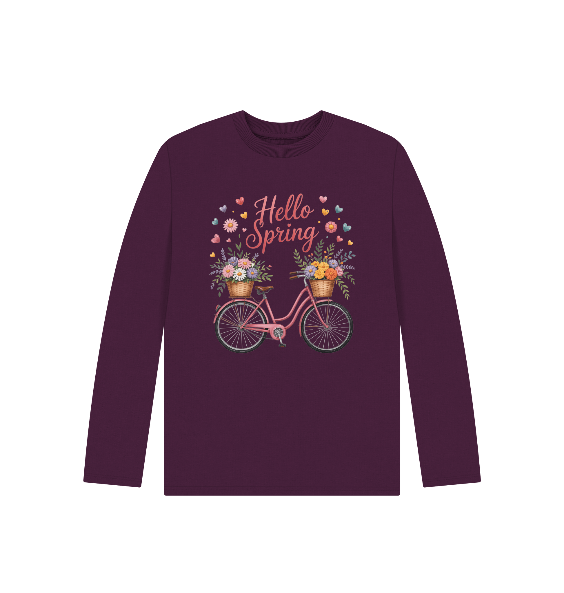 Purple Printed Kids T-Shirt Front