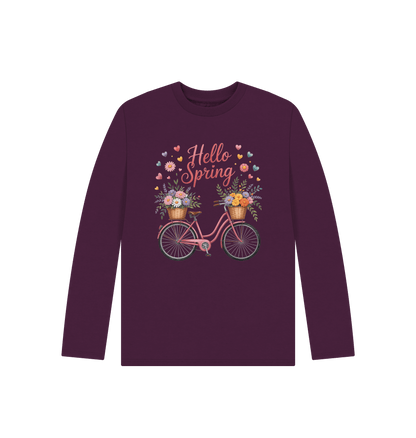 Purple Printed Kids T-Shirt Front