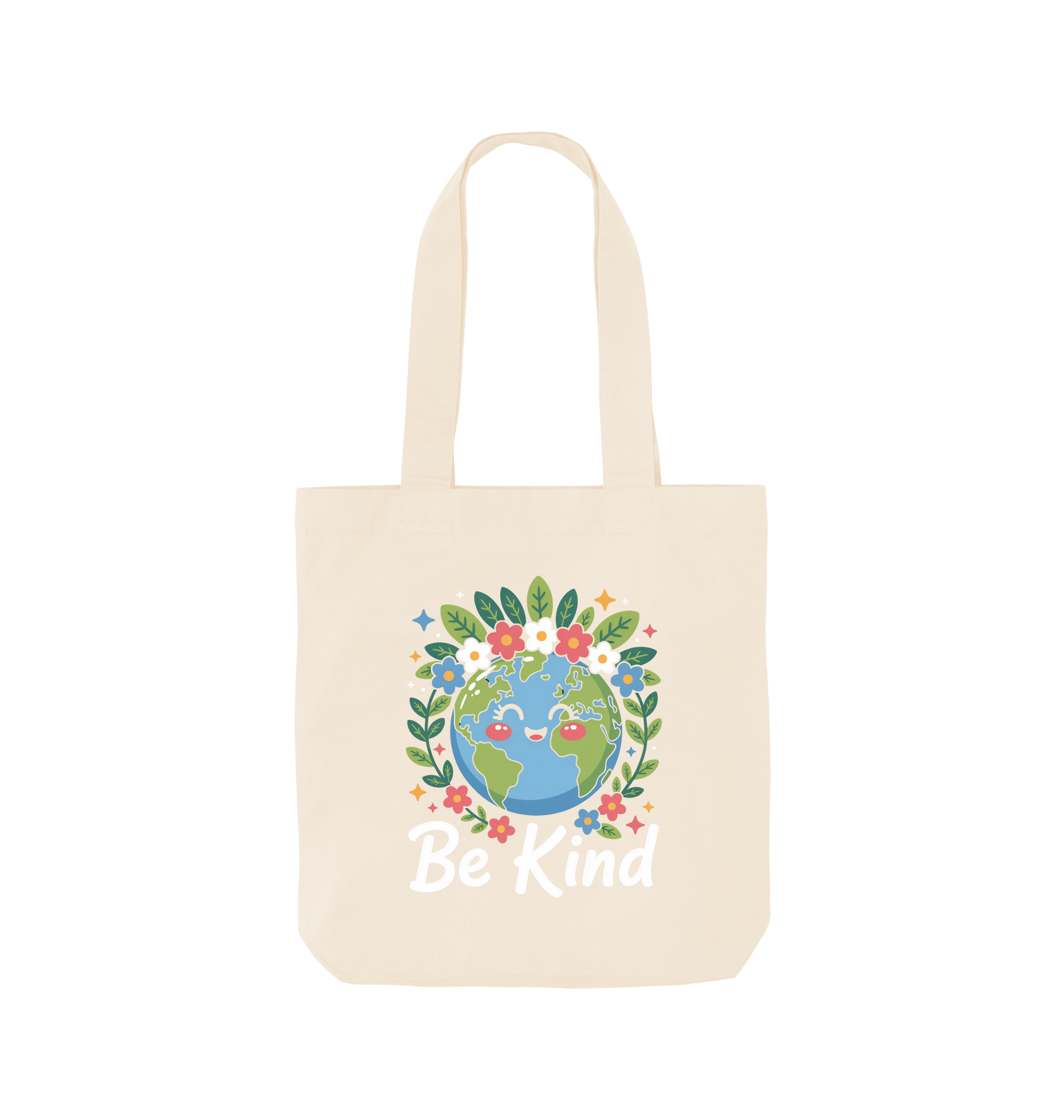 Natural Printed Bag Back