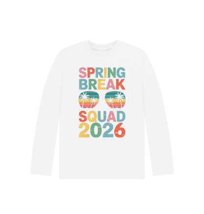 White Printed Kids T-Shirt Front