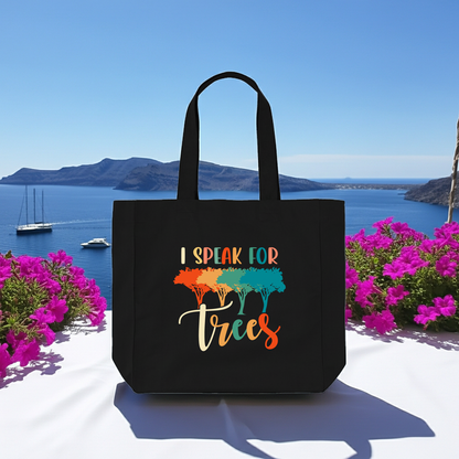 "I Speak For Trees" Organic Shopper Tote | Planet Re-imagined