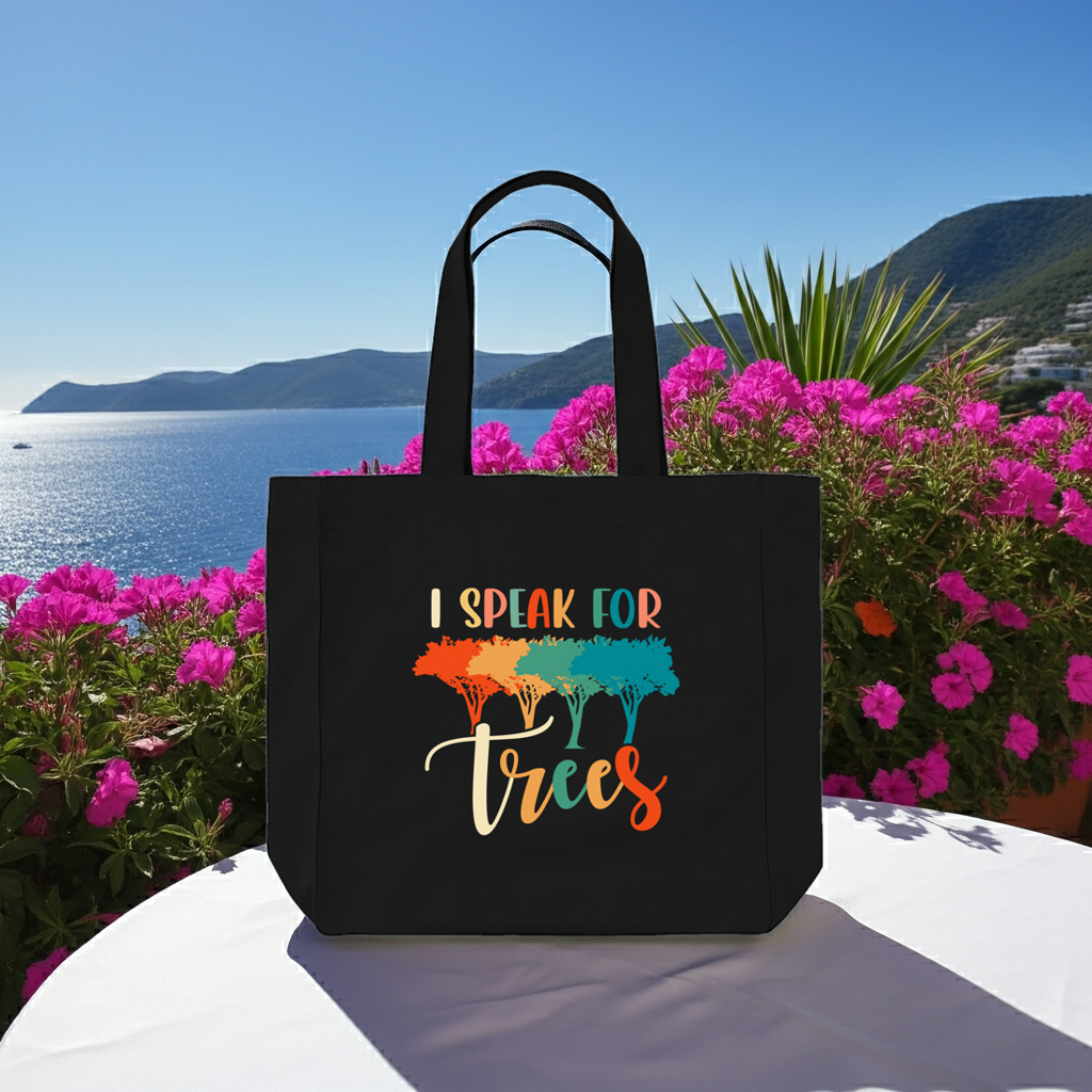 "I Speak For Trees" Organic Shopper Tote | Planet Re-imagined