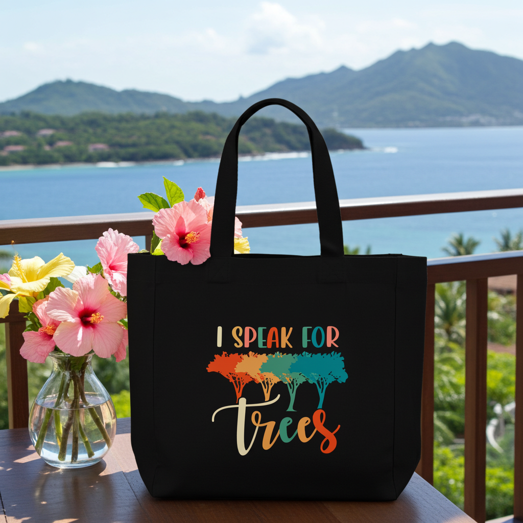 "I Speak For Trees" Organic Shopper Tote | Planet Re-imagined